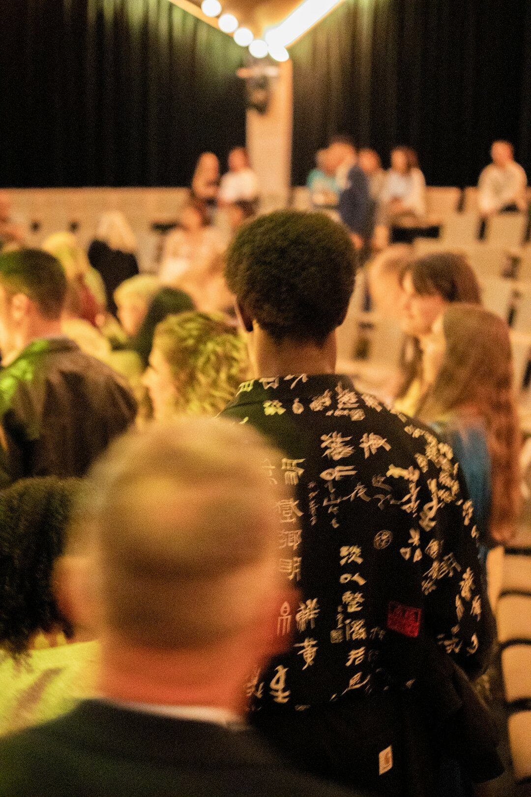 Seniors attending a theatre performance together
