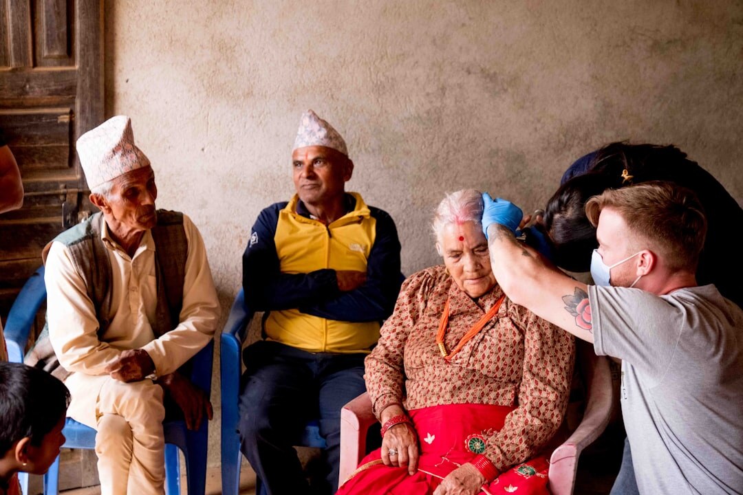 Nutritionist giving a lecture to a group of seniors