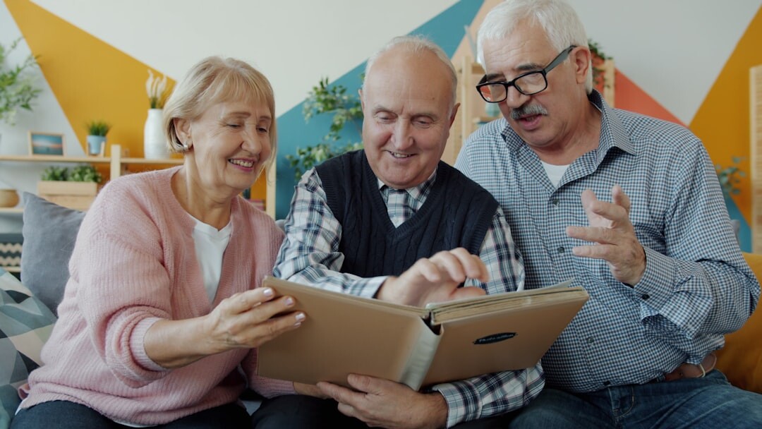senior friends talking
