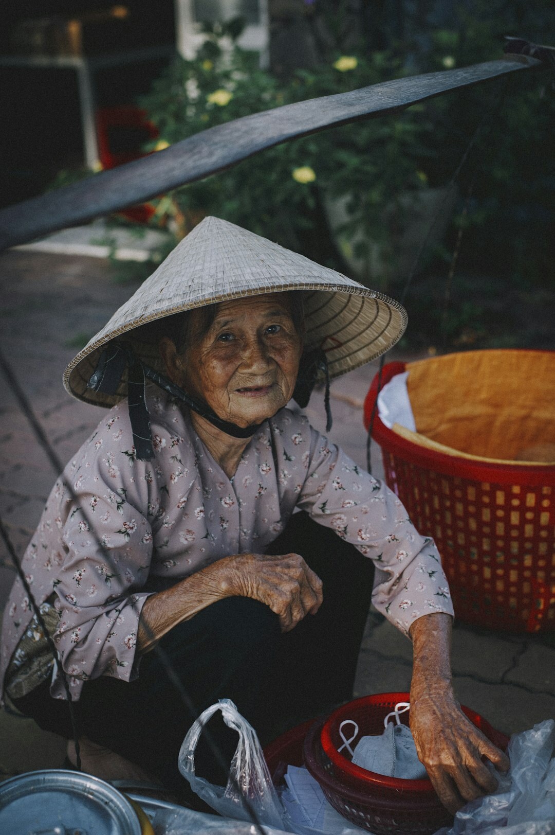 Portrait of a smiling elderly Croatian woman